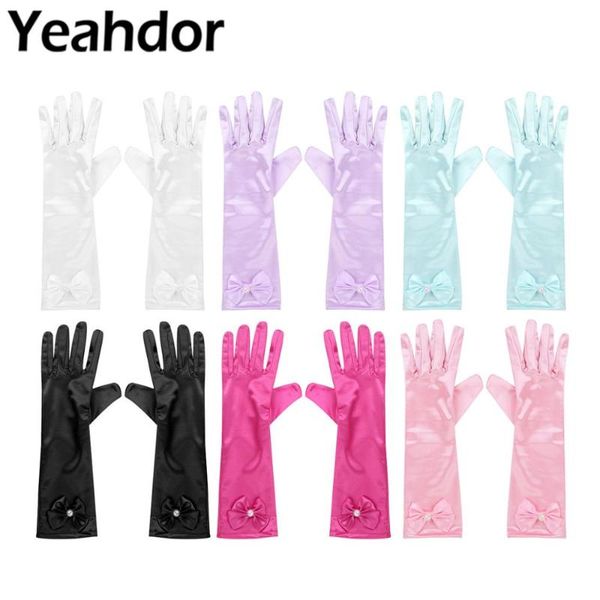 flower girls long satin gloves childrens elbow length princess dress up faux pearl bows gloves performance costume party, Blue;gray
flower girls long satin gloves childrens elbow length princess dress up faux pearl bows gloves performance costume party, Blue;gray