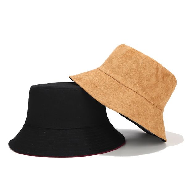 new suede loose fisherman hat men and women solid color light board double-sided wearing basin cap autumn winter outdoor sun hat, Blue;gray
new suede loose fisherman hat men and women solid color light board double-sided wearing basin cap autumn winter outdoor sun hat, Blue;gray