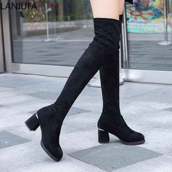 women high heels dress over-the-knee boots shoes women platform square heel pumps party snow thigh high boots mujer zapatos &543, Black
women high heels dress over-the-knee boots shoes women platform square heel pumps party snow thigh high boots mujer zapatos &543, Black