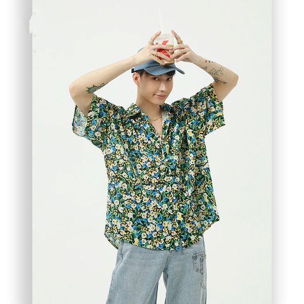 men's casual shirts male vintage fashion hip hop thin loose beach men summer flower print short sleeve japan korea streetwear, White;black
men's casual shirts male vintage fashion hip hop thin loose beach men summer flower print short sleeve japan korea streetwear, White;black