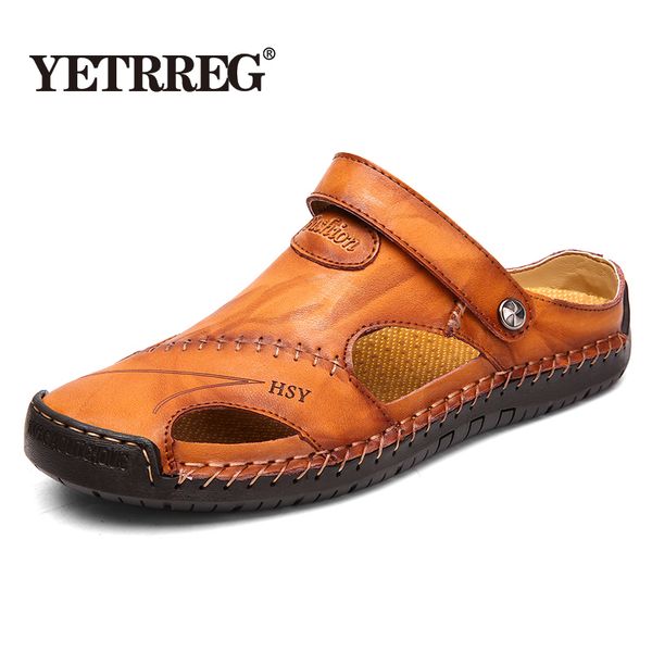 new men casual soft sandals men outdoor beach sandals comfortable summer leather men's slippers big size 38-48, Black
new men casual soft sandals men outdoor beach sandals comfortable summer leather men's slippers big size 38-48, Black