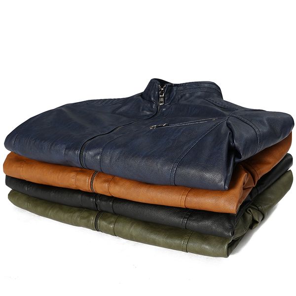 new spring men's leather jackets stand collar motorcycle pu casual slim fit coat outwear drop shipping abz174, Black
new spring men's leather jackets stand collar motorcycle pu casual slim fit coat outwear drop shipping abz174, Black
