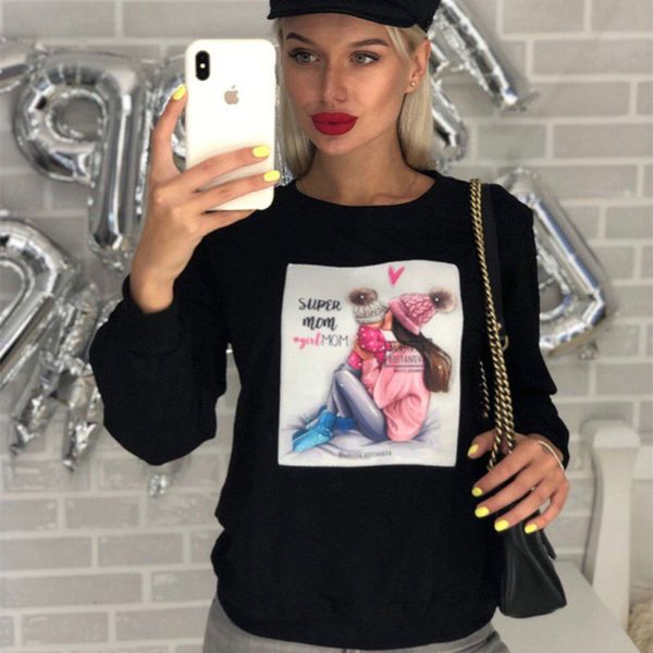 winter casual vogue super mom kawaii graphic pullover long sleeve women hoodie sweatshirt female coat, Black
winter casual vogue super mom kawaii graphic pullover long sleeve women hoodie sweatshirt female coat, Black