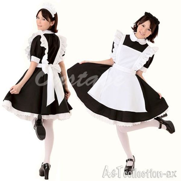 women alice in wonderland cosplay costume japanese anime clothing costumes super cute maid maid service, Black
women alice in wonderland cosplay costume japanese anime clothing costumes super cute maid maid service, Black
