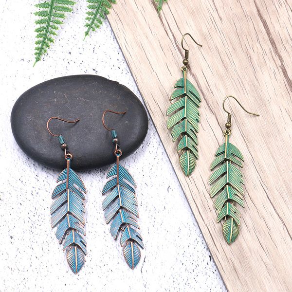 bohemian fashion jewelry vintage earrings leaf dangle earrings s439, Silver
bohemian fashion jewelry vintage earrings leaf dangle earrings s439, Silver