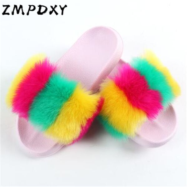 women fake hair slippers woman fluffy furry open toe sandals ladies cute faux raccoon fur slides indoor warm plush shoes hot, Black
women fake hair slippers woman fluffy furry open toe sandals ladies cute faux raccoon fur slides indoor warm plush shoes hot, Black