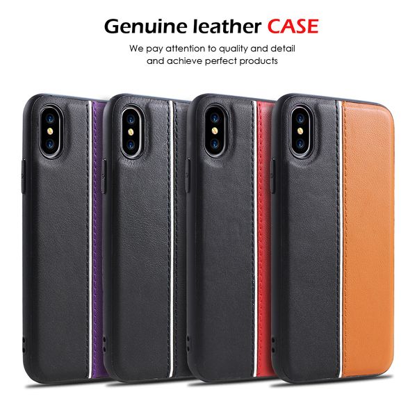 for iphone xr xs max 6 7 8 x plus leather stitching simple anti-fall phone case genuine leather tpu cell phone case
for iphone xr xs max 6 7 8 x plus leather stitching simple anti-fall phone case genuine leather tpu cell phone case