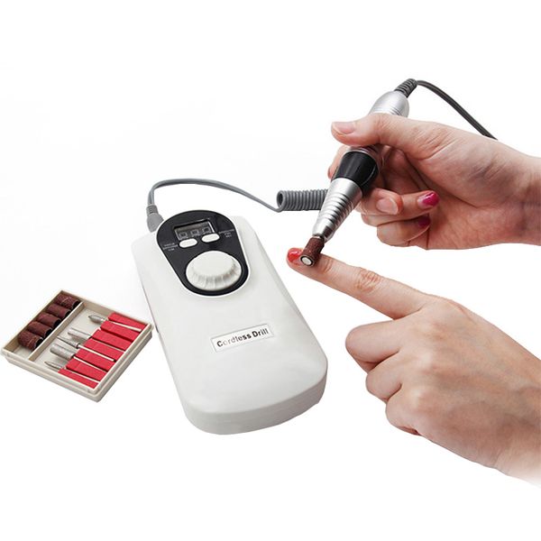 nail art equipment 35000 rpm portable rechargeable drill machine manicure electric file pedicure tools strong bits set, Silver
nail art equipment 35000 rpm portable rechargeable drill machine manicure electric file pedicure tools strong bits set, Silver