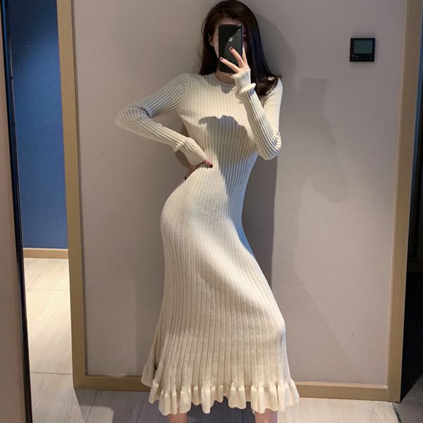 genayooa long mermaid dress solid knitted dresses autumn winter long sleeve slim pencil dress mid calf bodycon vestidos feminino, Black;gray
genayooa long mermaid dress solid knitted dresses autumn winter long sleeve slim pencil dress mid calf bodycon vestidos feminino, Black;gray