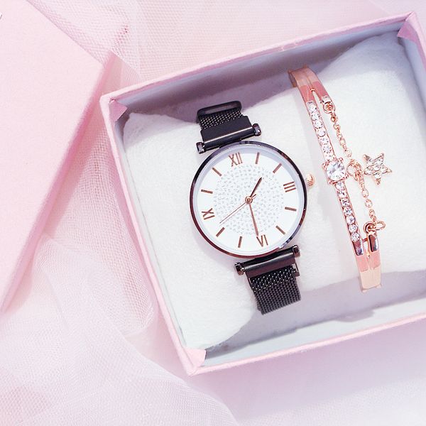 diamond women magnet buckle starry sky watch ladies rhinestone quartz watch bracelet set gift, Slivery;brown
diamond women magnet buckle starry sky watch ladies rhinestone quartz watch bracelet set gift, Slivery;brown