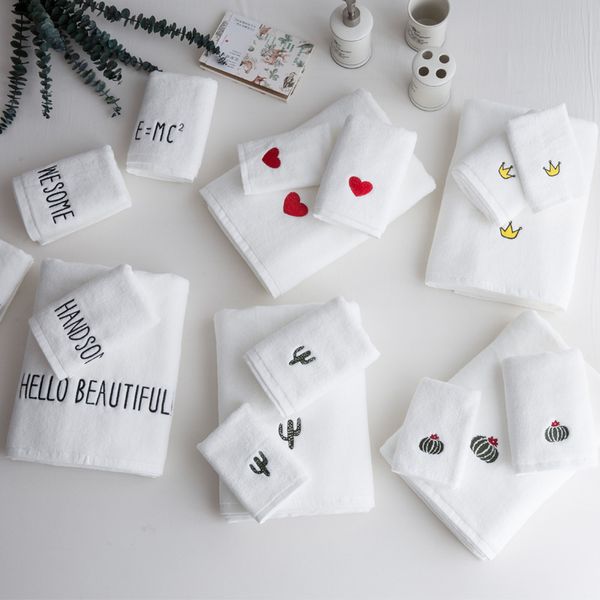3 pcs/set absorbent crown red heart sembroidery white wash face towel clean bath towel ins simple cotton thickened
3 pcs/set absorbent crown red heart sembroidery white wash face towel clean bath towel ins simple cotton thickened