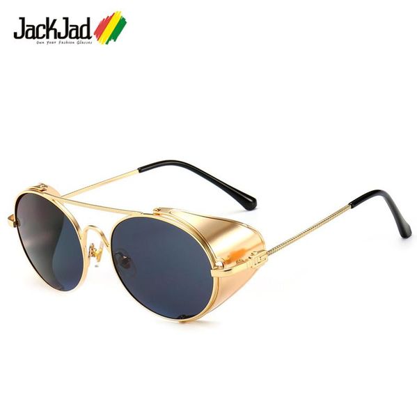 jackjad 2020 fashion vintage steampunk punk style round sunglasses metal side shield cool brand design sun glasses, White;black
jackjad 2020 fashion vintage steampunk punk style round sunglasses metal side shield cool brand design sun glasses, White;black