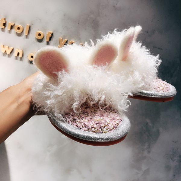 customized juanjuanmao high-end fabric cute mascot ear plush light luxury soft bottom women's warm cotton slippers, Black
customized juanjuanmao high-end fabric cute mascot ear plush light luxury soft bottom women's warm cotton slippers, Black
