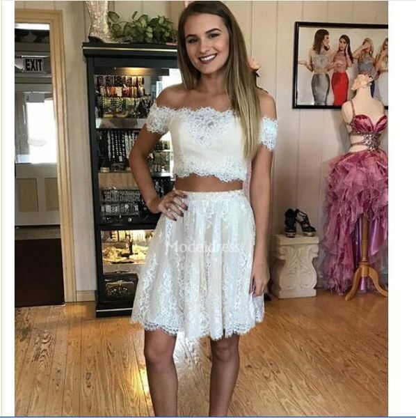 elegant two piece lace homecoming dresses off shoulder short prom gown modern special occasion dresses mini cocktail gown vestidos de fiesta, Red
elegant two piece lace homecoming dresses off shoulder short prom gown modern special occasion dresses mini cocktail gown vestidos de fiesta, Red