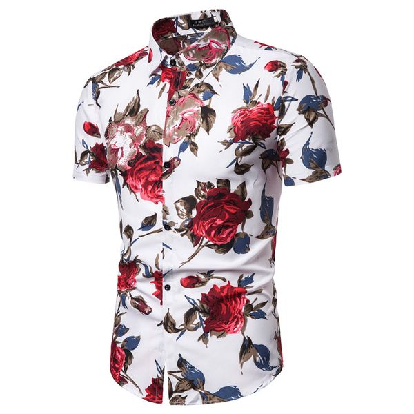 new products handsome fashion trend men's printing breathable short sleeves british style floral versatile casual slim fit shirt, White;black
new products handsome fashion trend men's printing breathable short sleeves british style floral versatile casual slim fit shirt, White;black