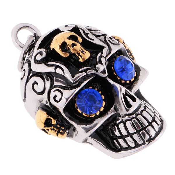 mens stainless steel gothic skull skeleton biker pendant for chain necklace, Silver
mens stainless steel gothic skull skeleton biker pendant for chain necklace, Silver
