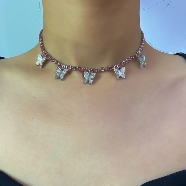 fashion designer luxury full rhinestone diamond beautiful 3d butterfly tassel oendant statement choker necklace for woman girls, Golden;silver
fashion designer luxury full rhinestone diamond beautiful 3d butterfly tassel oendant statement choker necklace for woman girls, Golden;silver
