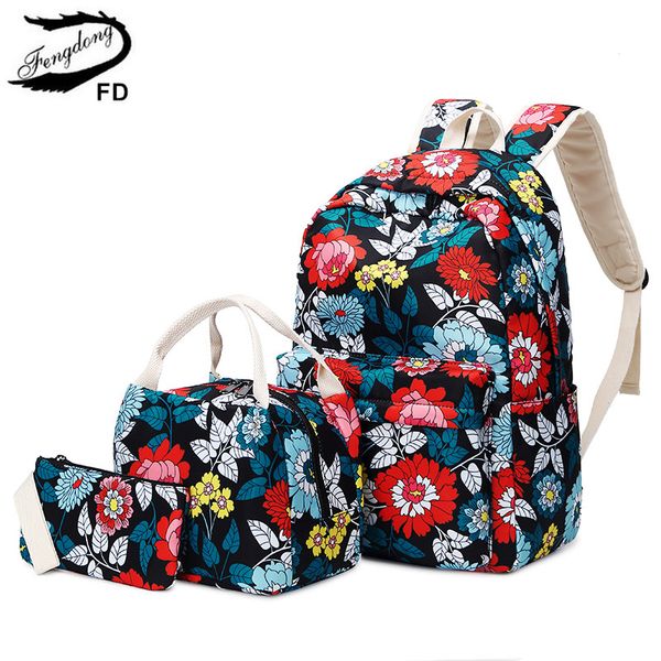 fengdong 3pcs/set chinese style teen girl school backpack flowers school bags for women girls floral backpack bookbag pencil bag
fengdong 3pcs/set chinese style teen girl school backpack flowers school bags for women girls floral backpack bookbag pencil bag