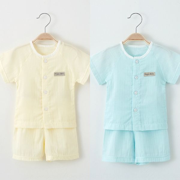 0zfgp children's short sleeve suit gauze cotton thin baby two-piece suit summer clothes air conditioning pajamas baby home air conditio
0zfgp children's short sleeve suit gauze cotton thin baby two-piece suit summer clothes air conditioning pajamas baby home air conditio