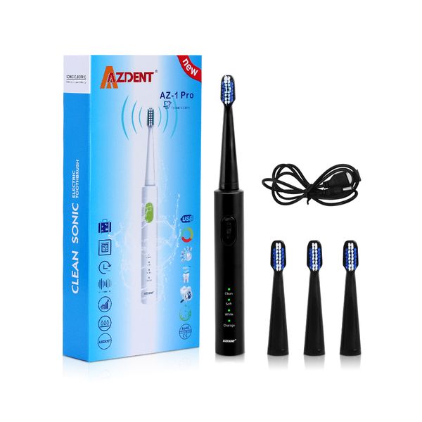 azdent new az-1 pro sonic electric toothbrush rechargeable usb charge 4pcs replaceable heads timer teeth tooth brush waterproof
azdent new az-1 pro sonic electric toothbrush rechargeable usb charge 4pcs replaceable heads timer teeth tooth brush waterproof
