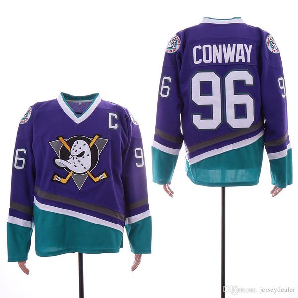 96 Charlie Conway Men Anaheim Ducks 8 Selanne 9 Paul Kariya Mighty Ducks of Anaheim "Wild Wing" 1995-1996 Vintage Hockey Jerseys
96 Charlie Conway Men Anaheim Ducks 8 Selanne 9 Paul Kariya Mighty Ducks of Anaheim "Wild Wing" 1995-1996 Vintage Hockey Jerseys