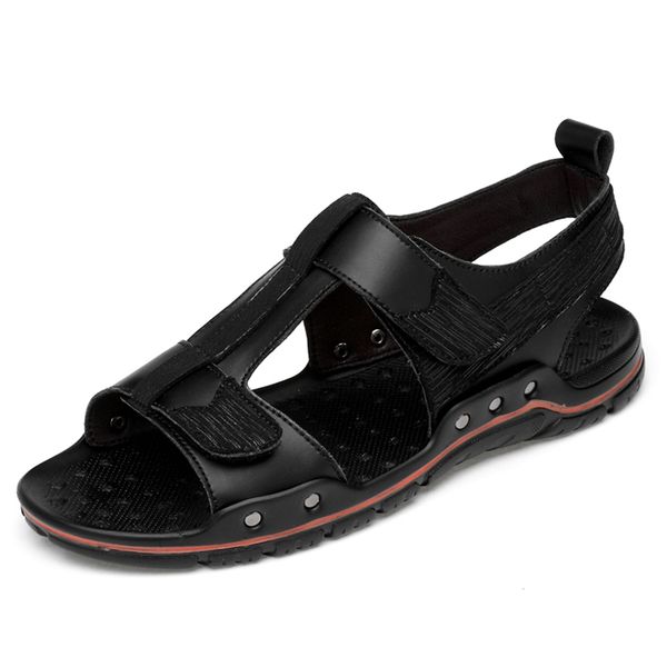 classic men soft sandals comfortable men summer shoes leather sandals big size soft sandals men fashion beach sandal, Black
classic men soft sandals comfortable men summer shoes leather sandals big size soft sandals men fashion beach sandal, Black