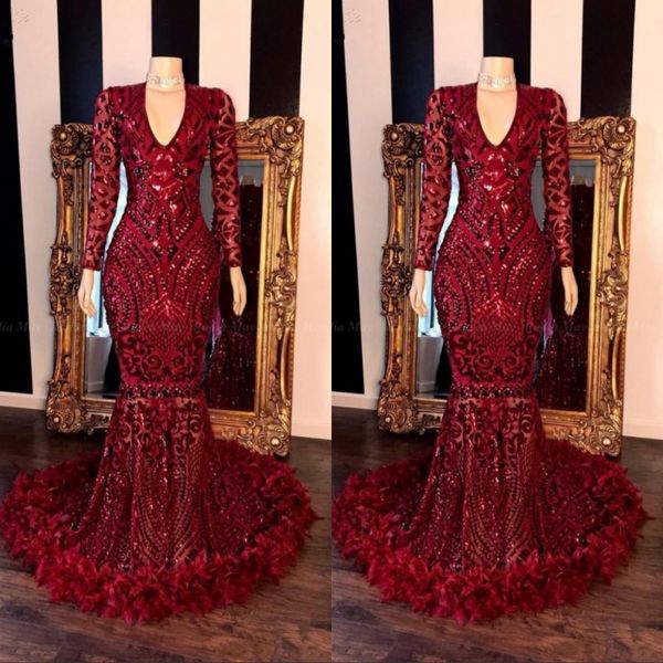 luxury red mermaid prom dresses deep v neck long sleeve ruffles lace beads evening gowns vestido de fiesta formal pageant dress, Black;red
luxury red mermaid prom dresses deep v neck long sleeve ruffles lace beads evening gowns vestido de fiesta formal pageant dress, Black;red