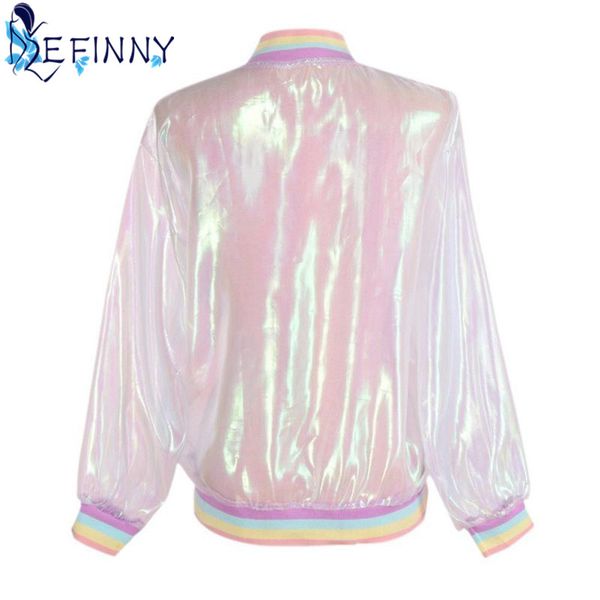 2018 women jacket sunscreen laser rainbow symphony hologram light girl coat iridescent transparent bomber jacket sunproof, Black;brown
2018 women jacket sunscreen laser rainbow symphony hologram light girl coat iridescent transparent bomber jacket sunproof, Black;brown