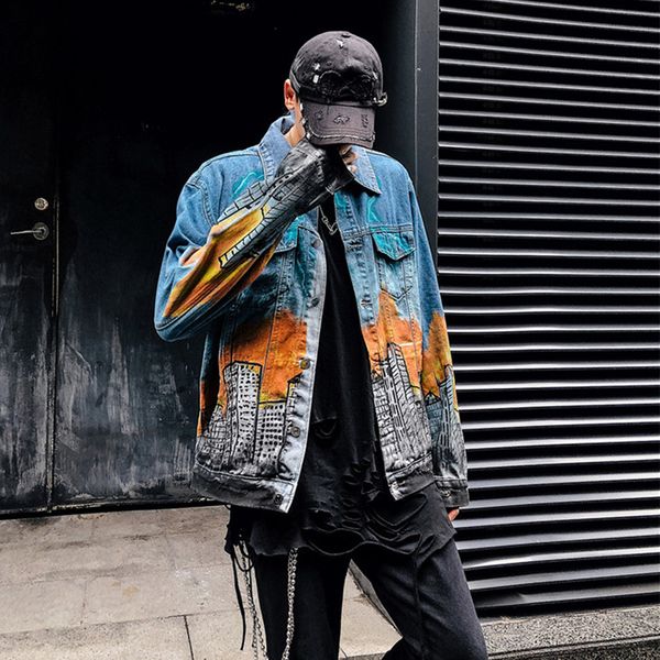 korea streetwear denim jackets men hip hop graffiti jeans coat long sleeve 2019 fashion men casual bomber jacket cotton male top, Black;brown
korea streetwear denim jackets men hip hop graffiti jeans coat long sleeve 2019 fashion men casual bomber jacket cotton male top, Black;brown