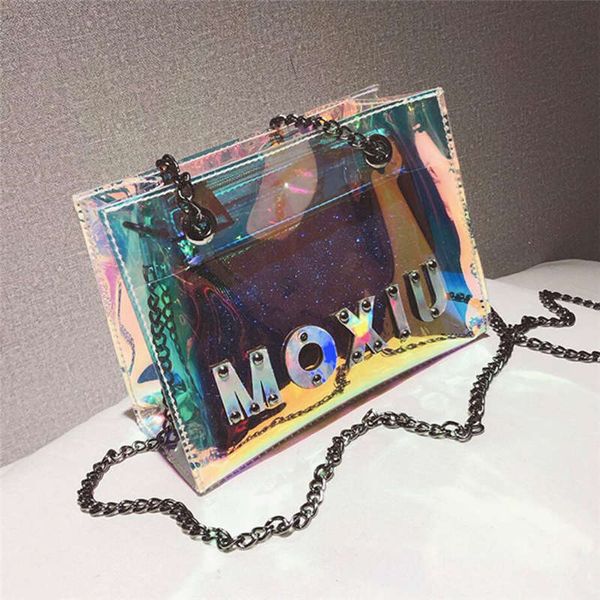 laser jelly transparent tote bag 2020 summer new quality pvc women's designer handbag chain shoulder messenger bag bolsos mujer
laser jelly transparent tote bag 2020 summer new quality pvc women's designer handbag chain shoulder messenger bag bolsos mujer