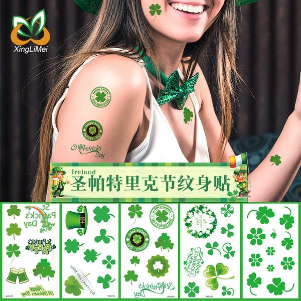 irish tattoo sticker st. patrick's day trefoil flag tattoo sticker waterproof face sticker temporary tattoos
irish tattoo sticker st. patrick's day trefoil flag tattoo sticker waterproof face sticker temporary tattoos