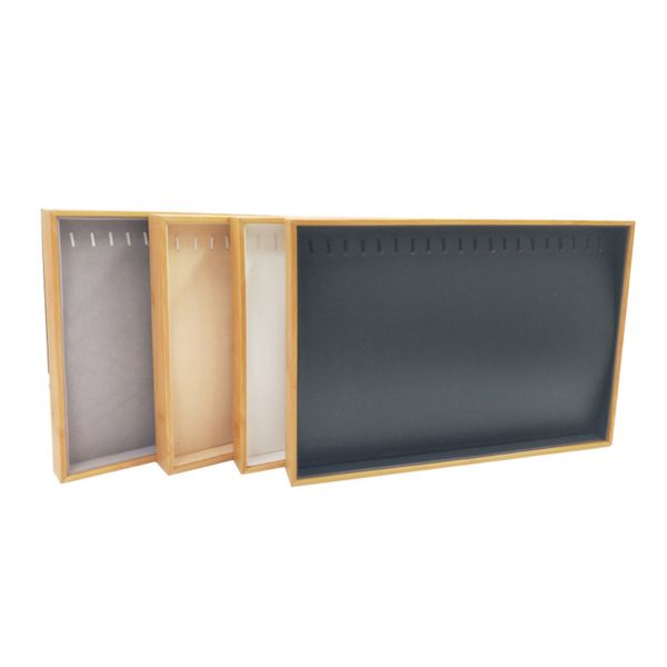 solid wood and microfiber jewelry display stand necklace pendant holder with beige or grey showcase jewelry organizer tray/box, Pink;blue
solid wood and microfiber jewelry display stand necklace pendant holder with beige or grey showcase jewelry organizer tray/box, Pink;blue
