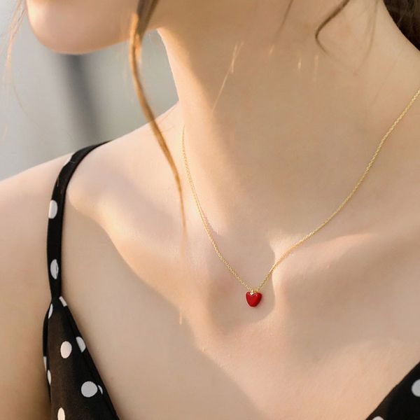 sweety lovely red heart chokers necklaces for women kolye fashion jewelry short clavicle necklace bijoux femme, Golden;silver
sweety lovely red heart chokers necklaces for women kolye fashion jewelry short clavicle necklace bijoux femme, Golden;silver