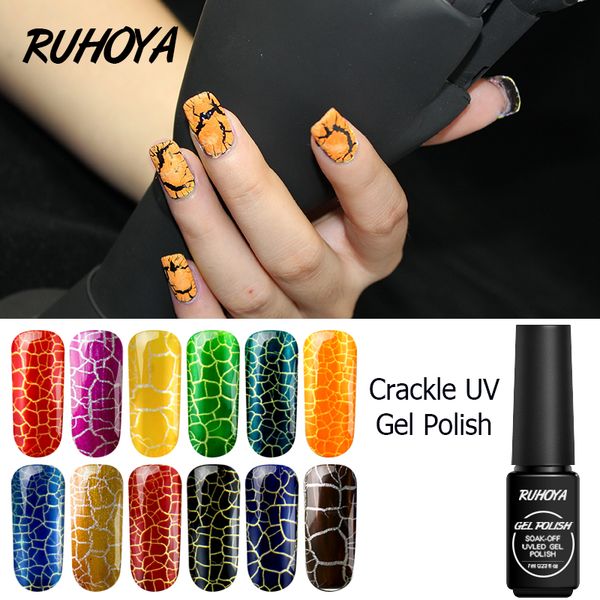 ruhoya semi permanent crackle nail polish glitter sequins soak off nail gel polish colorful hybrid nails art color gel varnish, Red;pink
ruhoya semi permanent crackle nail polish glitter sequins soak off nail gel polish colorful hybrid nails art color gel varnish, Red;pink