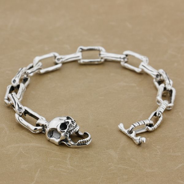linsion 925 стерлингового серебра костей черепа цепи мужские biker rocker punk браслет 8w008, Golden;silver
linsion 925 стерлингового серебра костей черепа цепи мужские biker rocker punk браслет 8w008, Golden;silver