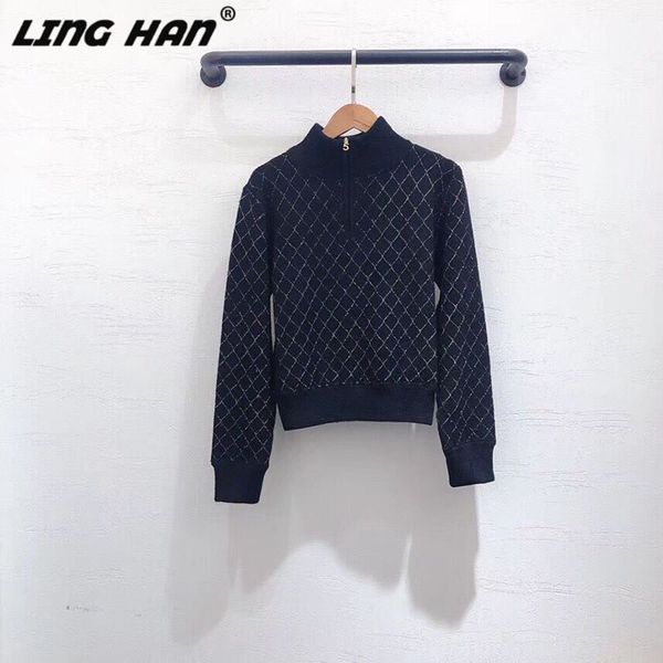 linghan fashion argyle pattern sweater casual turtleneck long sleeve wild sweater designer autumn winter new, White;black
linghan fashion argyle pattern sweater casual turtleneck long sleeve wild sweater designer autumn winter new, White;black