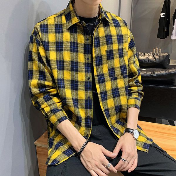 2019 spring and autumn youth boys plaid jacket men's long sleeve new fashion casual student shirt yellow / khaki -5xl, White;black
2019 spring and autumn youth boys plaid jacket men's long sleeve new fashion casual student shirt yellow / khaki -5xl, White;black
