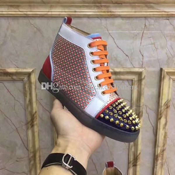 france brand - high men's sneakers shoes perfect quality red bottom shoes spikes casual shoes outdoor trainers walking sale, Black
france brand - high men's sneakers shoes perfect quality red bottom shoes spikes casual shoes outdoor trainers walking sale, Black