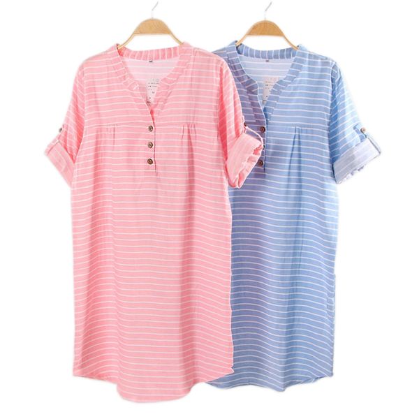 new summer fashion striped 100% cotton nightgowns women nightdress casual long sleeve v-neck indoor sleepdress for women, Black;red
new summer fashion striped 100% cotton nightgowns women nightdress casual long sleeve v-neck indoor sleepdress for women, Black;red