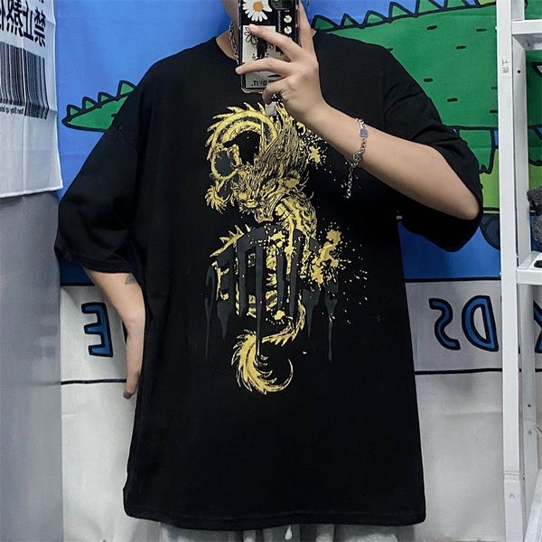 короткие рукава дракон gothic graphic печати крупногабаритные женщина японец футболка корейский tshirts harajuku streetwear hip hop punk t, White;black
короткие рукава дракон gothic graphic печати крупногабаритные женщина японец футболка корейский tshirts harajuku streetwear hip hop punk t, White;black