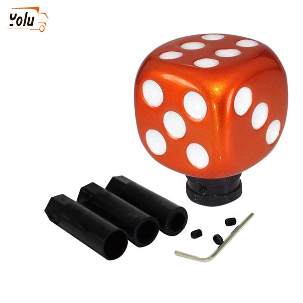 yolu dice shape gear head knob shifter styling car gear shift knob red black orange transmission shifter
yolu dice shape gear head knob shifter styling car gear shift knob red black orange transmission shifter