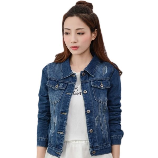 yjsfg house fashion womens denim jackets slim jeans coat casual long sleeve vintage outwear spring short female coats, Black;brown
yjsfg house fashion womens denim jackets slim jeans coat casual long sleeve vintage outwear spring short female coats, Black;brown