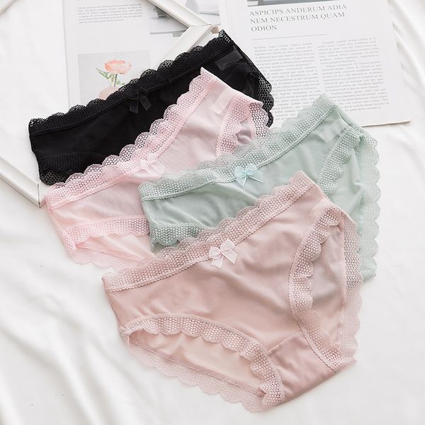 women's panties women lace bow-knot underpants summer cozy thin breathable briefs 2021 lingerie female underwear panty wholesale, Black;pink
women's panties women lace bow-knot underpants summer cozy thin breathable briefs 2021 lingerie female underwear panty wholesale, Black;pink