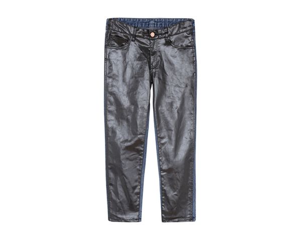 women denim jeans splice leather high waist straight calf-length pants 2019 new fashion, Blue
women denim jeans splice leather high waist straight calf-length pants 2019 new fashion, Blue