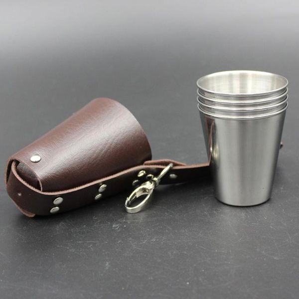 4 pcs 70ml stainless steel beer cup portable outdoor key chain cups hiking camping whiskey travel set outdoor cup
4 pcs 70ml stainless steel beer cup portable outdoor key chain cups hiking camping whiskey travel set outdoor cup