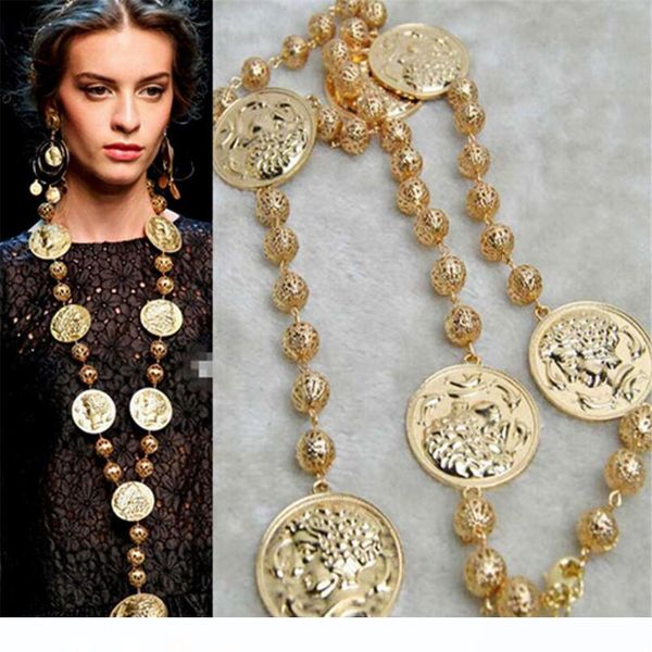 mhs.sun 1pcs european fashion gold color coin baroque necklace vintage style baroque long necklace jewelry for fancy women, Silver
mhs.sun 1pcs european fashion gold color coin baroque necklace vintage style baroque long necklace jewelry for fancy women, Silver