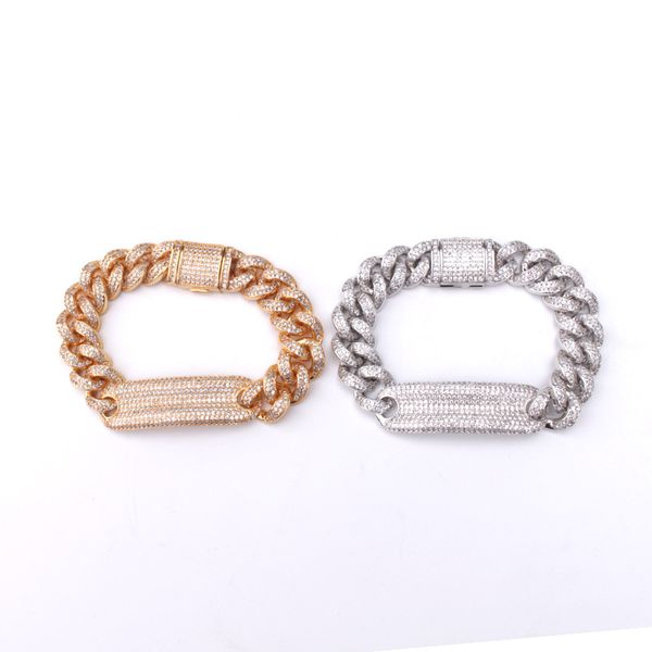 14mm hip hop full cz stone paved bling iced out tag round cuban curb link chain bracelets bangles for men rapper jewelry, Black
14mm hip hop full cz stone paved bling iced out tag round cuban curb link chain bracelets bangles for men rapper jewelry, Black