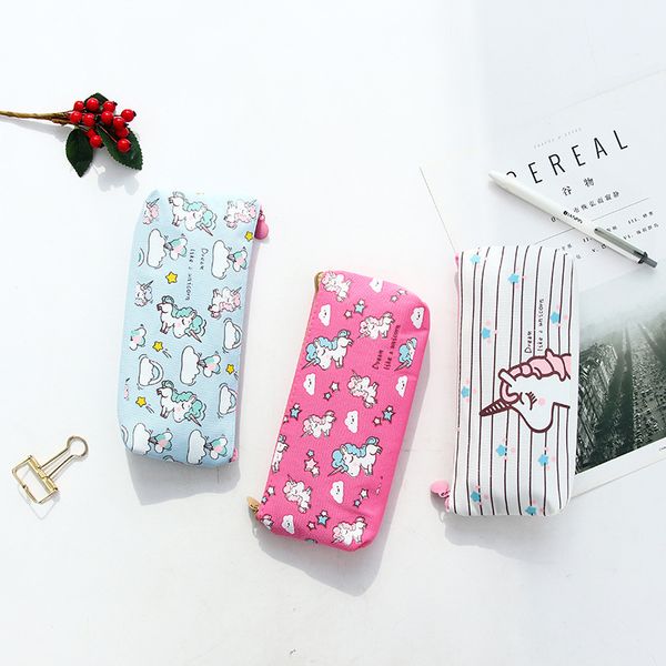 4 kinds 20*9.2cm cartoon unicorn canvas zipper pencil case pen box pencil bag storage stationery kindergarten kids girl gift
4 kinds 20*9.2cm cartoon unicorn canvas zipper pencil case pen box pencil bag storage stationery kindergarten kids girl gift