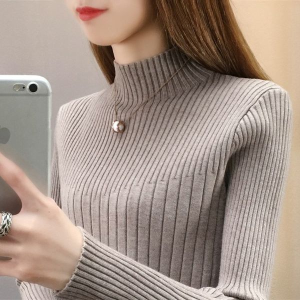 2019 half turtleneck sweater womens autumn winter soft korean slim women pullover jumper knitted sweater chic pull femme
2019 half turtleneck sweater womens autumn winter soft korean slim women pullover jumper knitted sweater chic pull femme