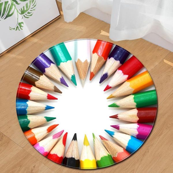 nordic home decor parlor carpet children room 3d color pen pattern play mats round chair mat flannel living room carpet
nordic home decor parlor carpet children room 3d color pen pattern play mats round chair mat flannel living room carpet
